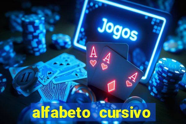 alfabeto cursivo pontilhado para imprimir pdf